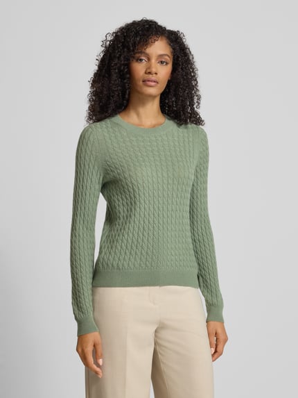Christian Berg Woman Strickpullover aus reinem Kaschmir Schilf 4