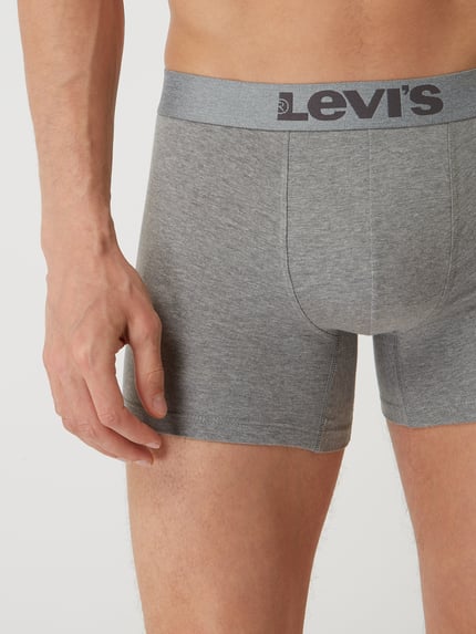 Levi's® Trunks mit Stretch-Anteil im 2er-Pack Mittelgrau Melange 4