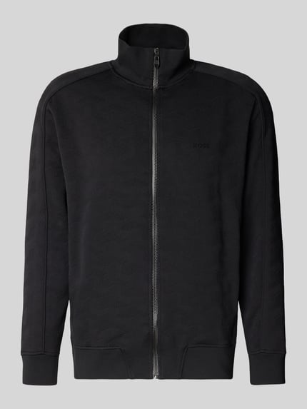 Regular Fit Sweatjacke mit Strukturmuster Modell 'MIRROR' Shop The Look MANNEQUINE