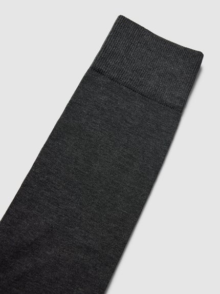 FALKE Kniestrümpfe mit Logo-Stitching Modell 'Tiago' Anthrazit Melange 2