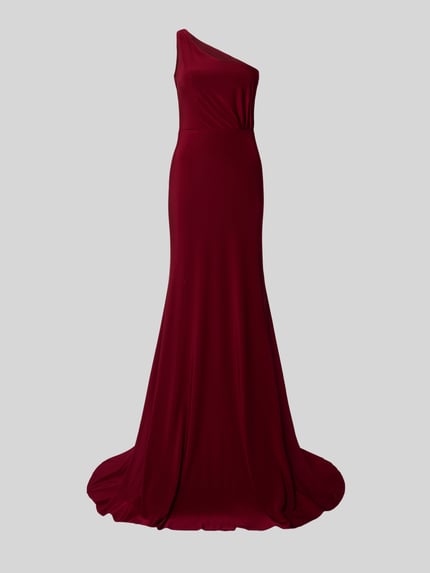 TROYDEN COLLECTION Abendkleid mit One-Shoulder-Träger Bordeaux 2