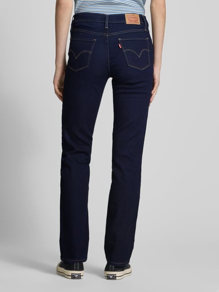 Levi's® 300 Straight fit jeans met steekzakken Donkerblauw - 5