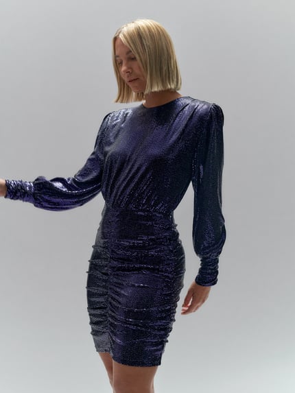 Constantly K X P&C* Minikleid mit Paillettenbesatz Dunkelblau 6
