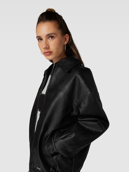 REVIEW Oversized Lederjacke Black 3