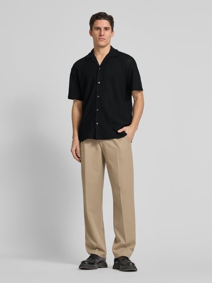 Selected Relaxed fit vrijetijdsoverhemd met platte kraag, model 'SLHRELAXBANE' Zwart - 1