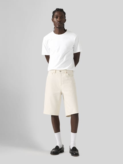 Levi's® Wide Fit Bermuda aus Denim Modell '469™' Ecru 4