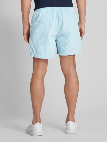 Mazine Korte regular fit broek met elastische band, model 'Scotch' Lichtblauw - 5