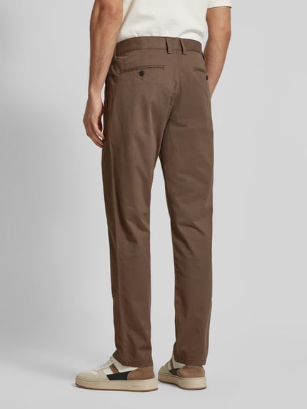 Christian Berg Men Regular Fit Chino mit französischen Eingrifftaschen Taupe 5