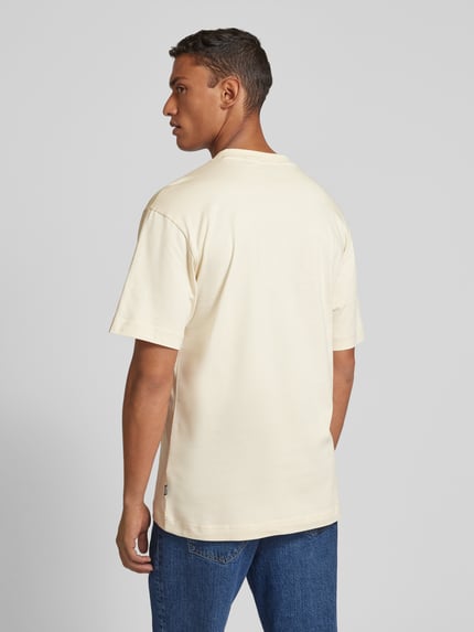 BOSS T-Shirt mit Statement- und Label-Print Modell 'Tessin' Offwhite 5