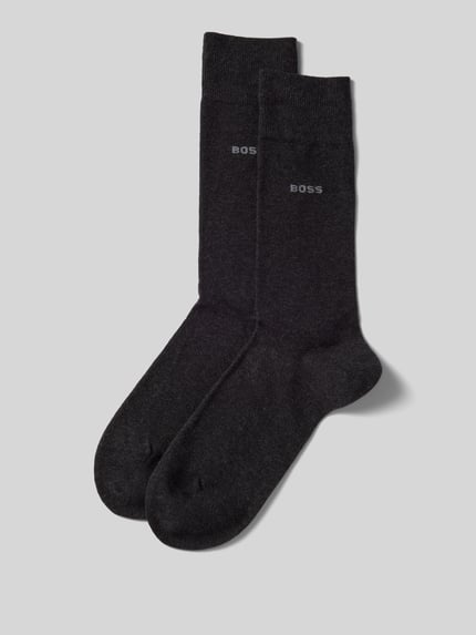 BOSS Socken aus Baumwoll-Mix im 2er-Pack Anthrazit 1
