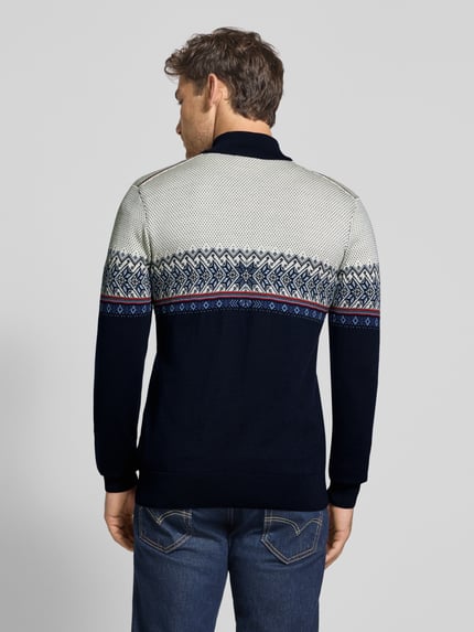 Dale of Norway Wollpullover mit Troyer-Kragen Marine 5