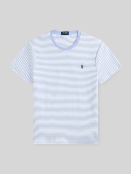 Polo Ralph Lauren Regular Fit T-Shirt aus reiner Baumwolle Hellblau 2