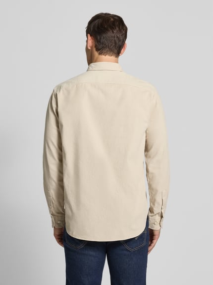 Selected Regular fit ribcordoverhemd van puur katoen, model 'DANNI' Offwhite - 5
