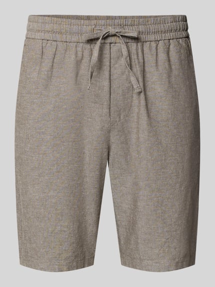 Regular Fit Bermudas aus Baumwoll-Leinen-Mix Modell 'LINUS' Shop The Look MANNEQUINE