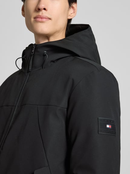 Tommy Hilfiger Regular fit functioneel jack met capuchon Zwart - 3