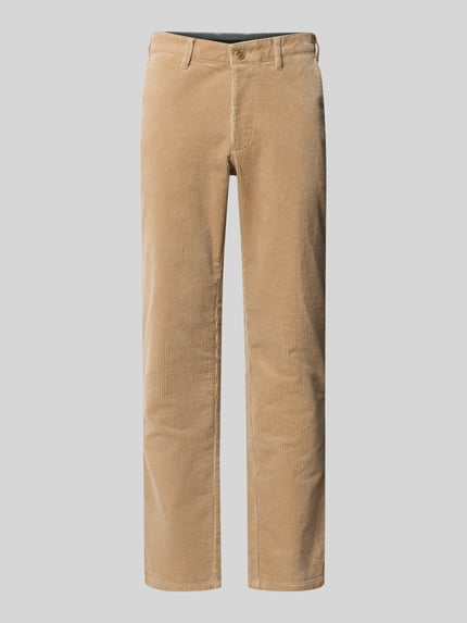 Christian Berg Men Straight Fit Cordhose mit französischen Eingrifftaschen Sand 2