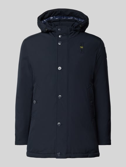 Blauer USA Daunenjacke mit Kapuze Modell 'CHESTER' Marine 2