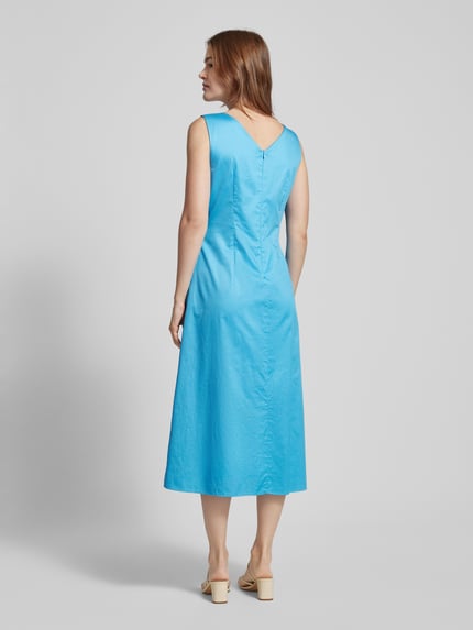 s.Oliver BLACK LABEL Jurk met V-hals Lichtblauw - 5