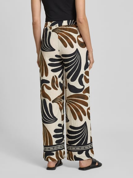 MANGO Straight Leg Stoffhose mit Eingrifftaschen Modell 'KARINA' Offwhite 5