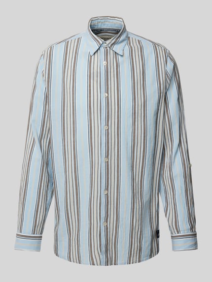 Scotch & Soda Regular Fit Freizeithemd in Crinkle-Optik Hellblau 2