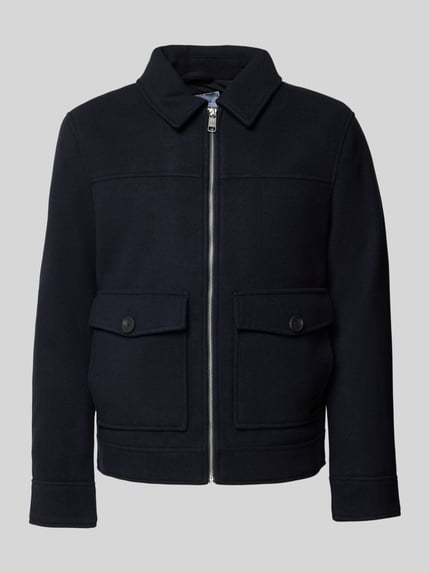 MCNEAL Jacke mit Kentkragen Marine Melange 2
