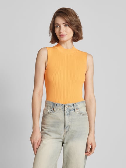 COMMA Tanktop met turtleneck Oranje - 4