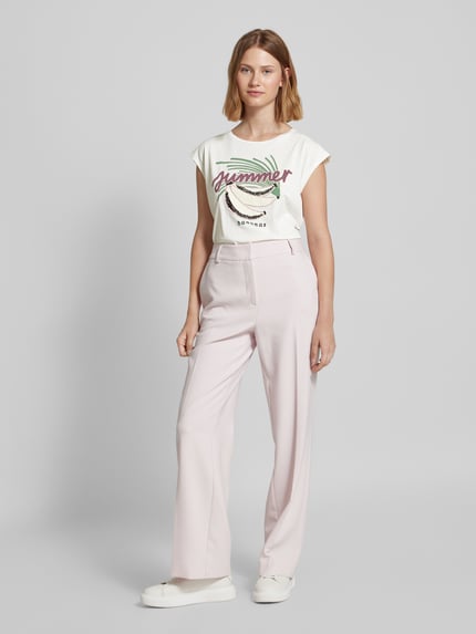 LIEBLINGSSTÜCK T-Shirt mit Kappärmeln Modell 'Cathalin' Offwhite 1