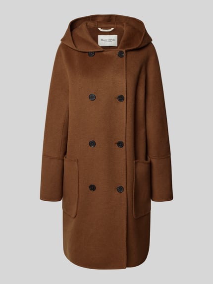 Marc O'Polo relaxed fit mantel van wolmix Camel - 2