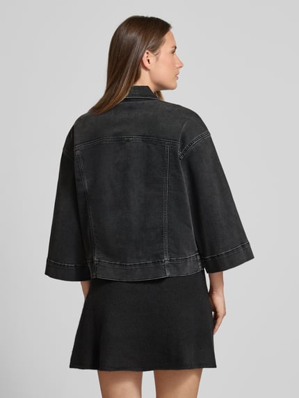 MOS MOSH Kurtka jeansowa z szerokimi rękawami model ‘Penn Deluxe’ Antracytowy 5