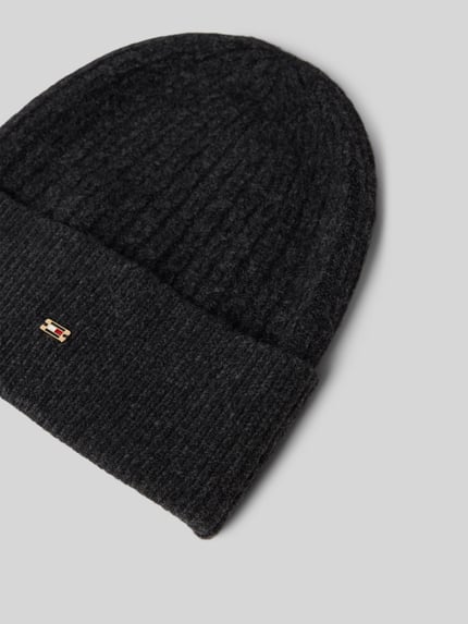 Tommy Hilfiger Mütze mit Baumwoll-Anteil Anthrazit Melange 2