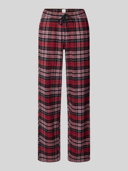 SCHIESSER Pyjama-Hose mit elastischem Bund und Tunnelzug Rot 1