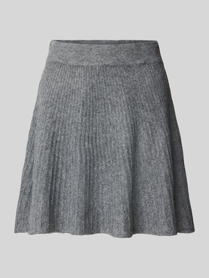 NOISY MAY® Minirok met elastische band, model 'NOLA' Middengrijs - 2