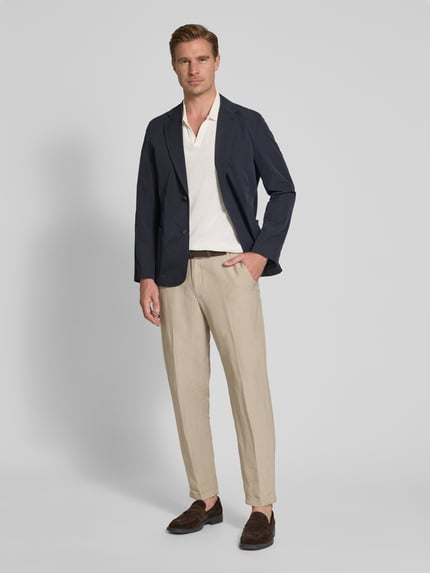 Tommy Hilfiger Marynarka do garnituru o kroju regular fit z fakturowanego materiału Granatowy 1