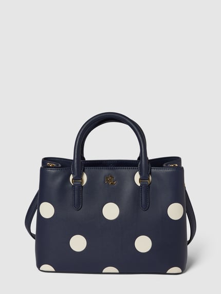 Lauren Ralph Lauren Tote bag met all-over motief, model 'MARCY' Marineblauw - 2