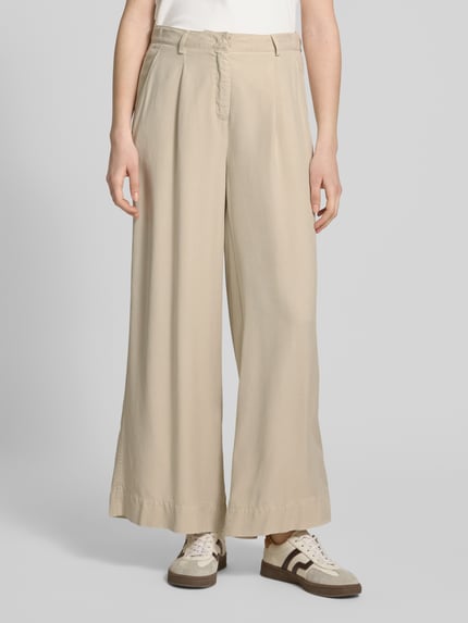 CAMBIO Stoffen broek met Franse steekzakken, model 'ADELINE' Zand - 4