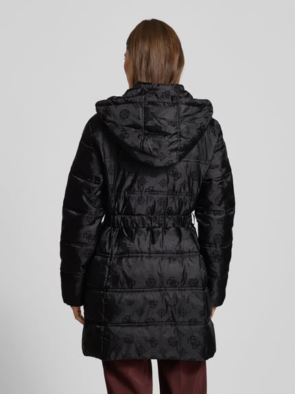 GUESS Gewatteerde jas met capuchon Zwart - 5