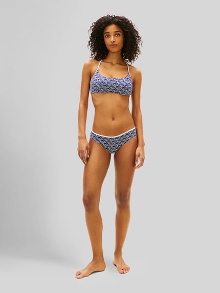 Tommy Hilfiger Bikini Slip mit Logo Print Dunkelblau 1