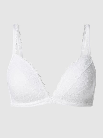 Soft-beha met kantgarnering Shop The Look MANNEQUINE