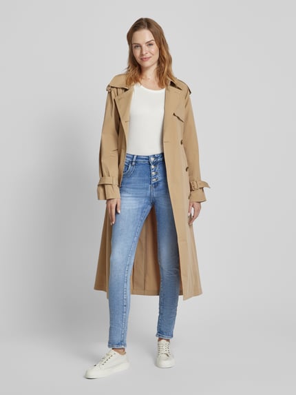 miss goodlife Skinny fit jeans met knoopsluiting Jeansblauw - 1