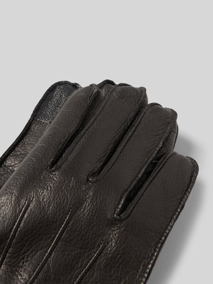 Akaroa Handschuhe aus Rindsnappa mit Touchfunktion Black 3