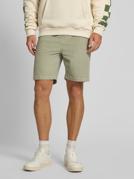 Mazine Regular fit korte broek van corduroy Lichtgroen - 4