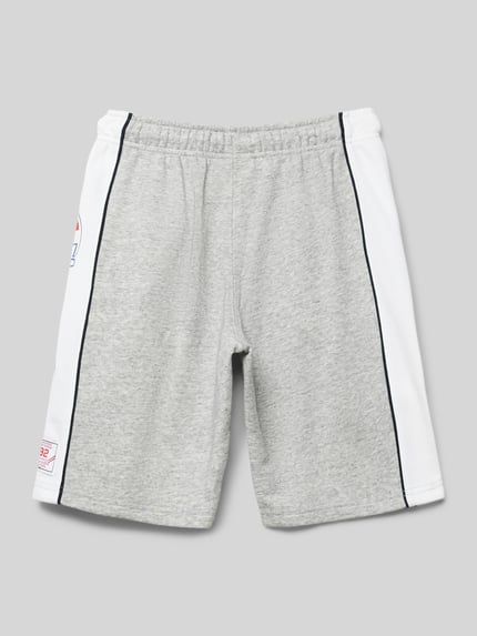 Champion Bermudas mit Label-Print Mittelgrau Melange 3