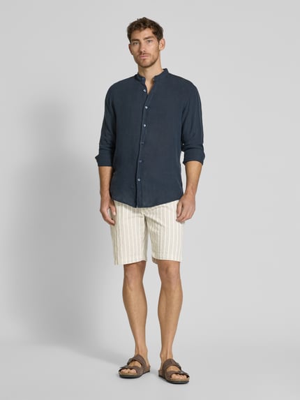 MCNEAL Bermudas mit Label-Detail und elastischem Bund Hellblau 1