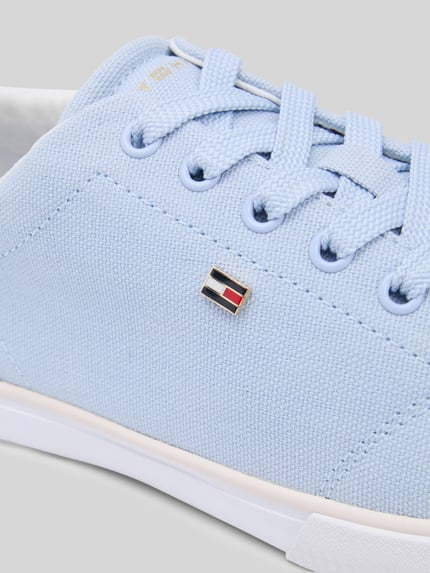 Tommy Hilfiger Sneakersy o niskim kroju z płótna Jasnoniebieski 4
