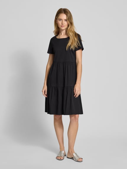 ROBE LÉGÈRE Knielanges Kleid im Stufen-Look Black 1
