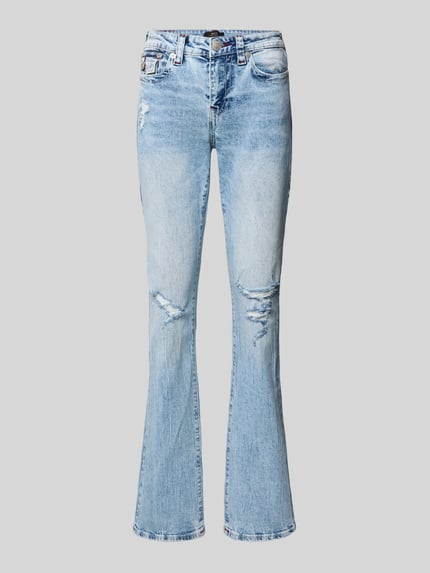 TRUE RELIGION Flared Jeans im Destroyed-Look Modell 'BECCA' Hellblau 2