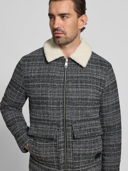 MCNEAL Regular Fit Jacke mit mit Woll-Anteil Anthrazit 3