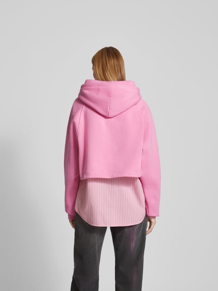 OH APRIL hoodie met capuchon Felroze - 5