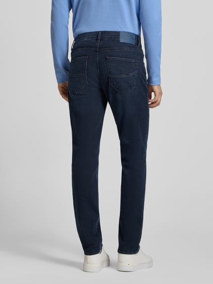 Brax Straight Fit Jeans aus Baumwoll-Mix Modell 'Cadiz' Blau 5