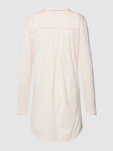 HANRO Nachthemd met effen design en knoopsluiting Lichtroze - 3